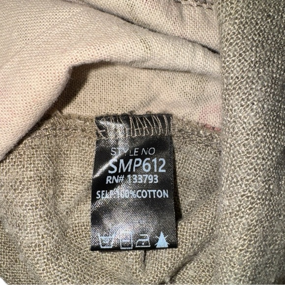 POL Patchwork Boho Hippie Pants Linen Blend Lounge Bohemian Festival Size M NWT - Picture 10 of 12